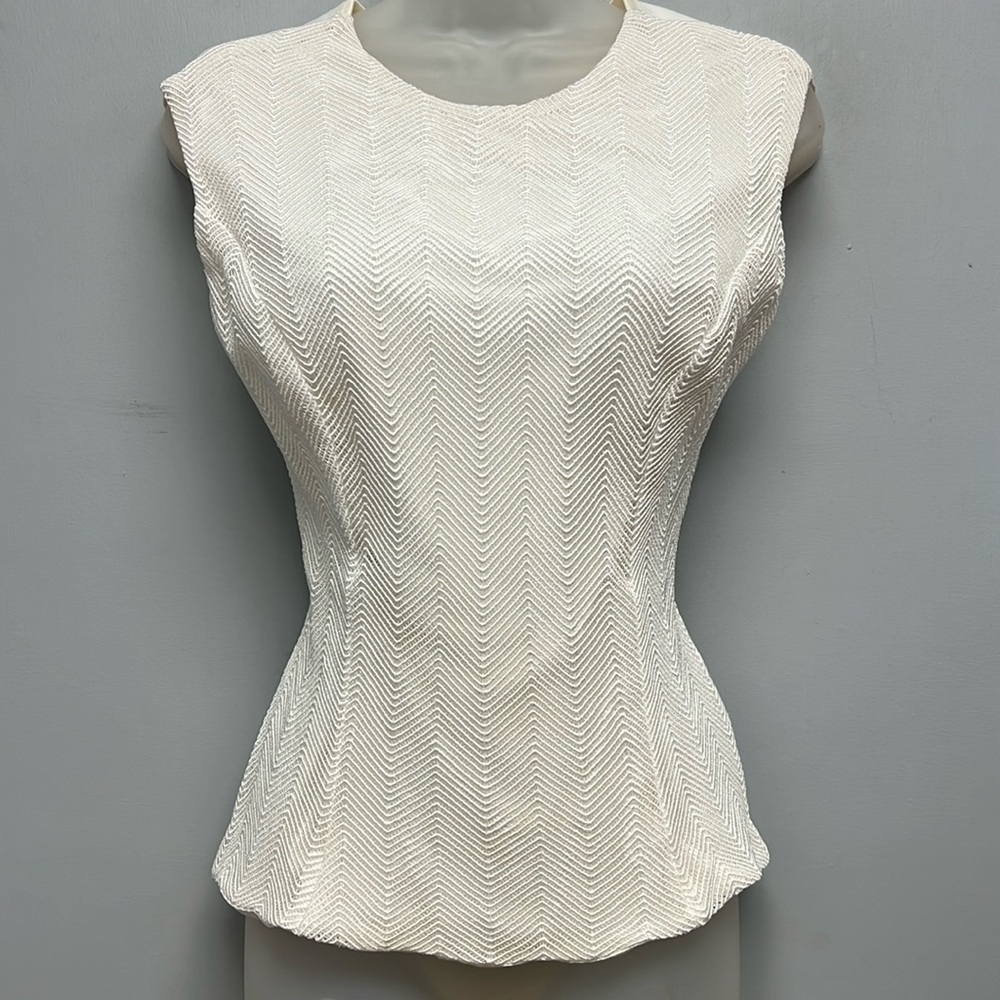Flora Nikrooz Women’s Woven Overlay Sleeveless Blouse/ Camisole Size XL